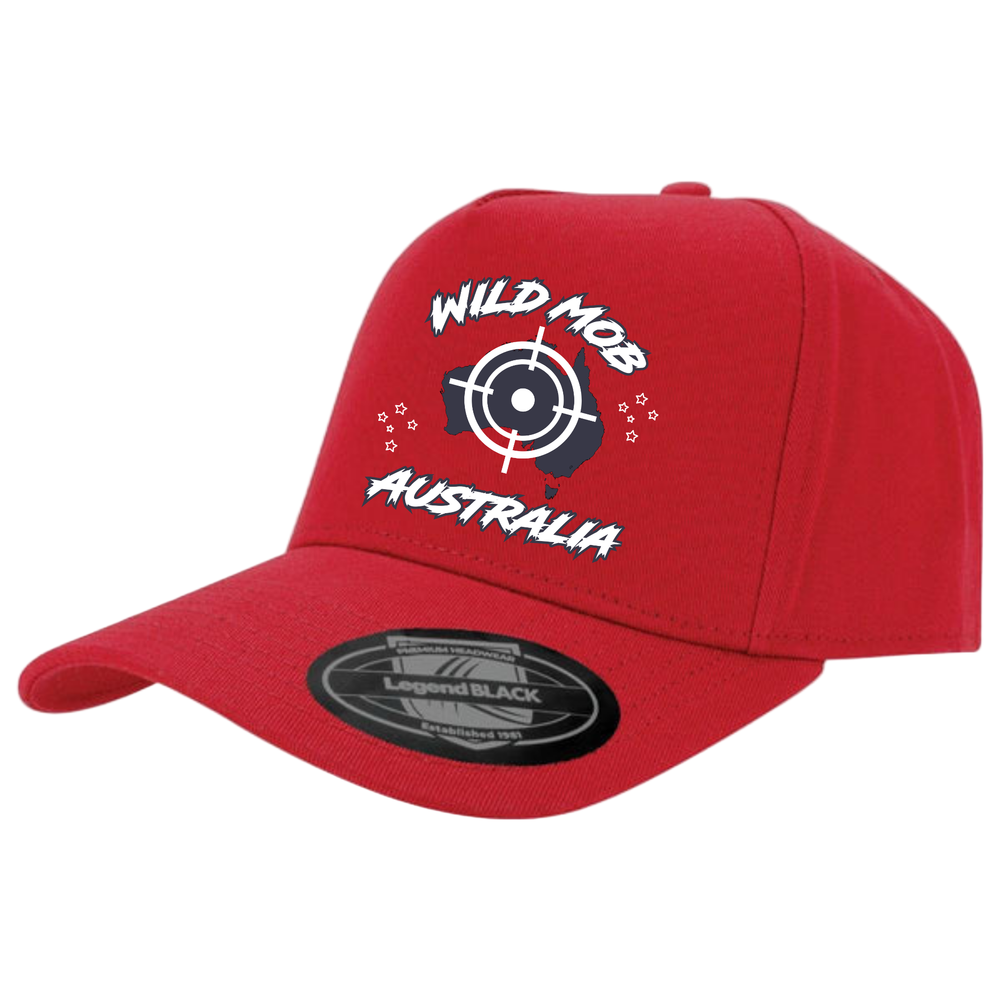 black on red hat image 0