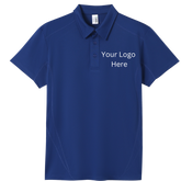 Printed work polo Blue image 0