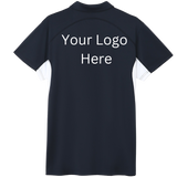 Printed work polo Navy/White image 1