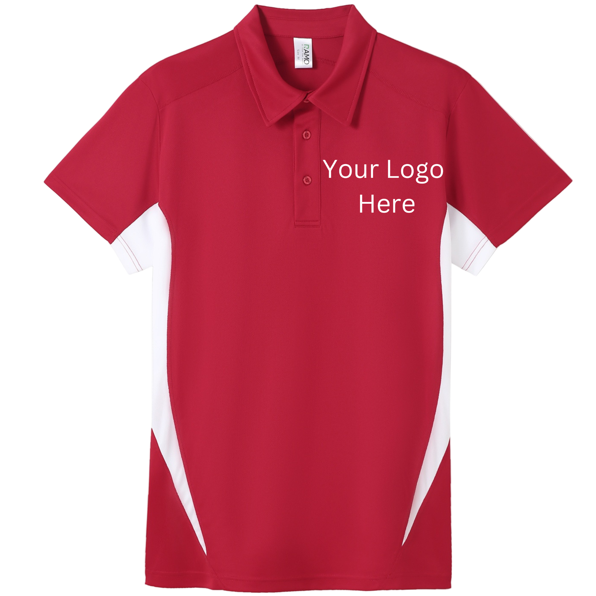 Printed work polo Red/White image 0