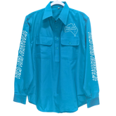 UNISEX Wild Mob Work shirt Teal image 0