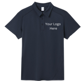 Printed work polo Navy image 0