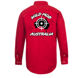 Kids Wild Mob Workshirt Red image 1