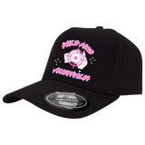 pink on black hat image 0
