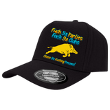 Fuck ya Parties Fuck ya Clubs Chase ya fuckin dreams blue yellow hat image 0