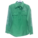 UNISEX Wild Mob Work shirt Sea Green image 0