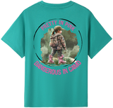 Pretty In Pink Dangerous in Camo kids Tshirt 1 image 2