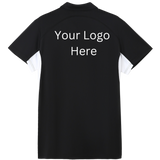 Printed work polo black/white image 1