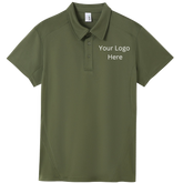 Printed work polo Olive image 0