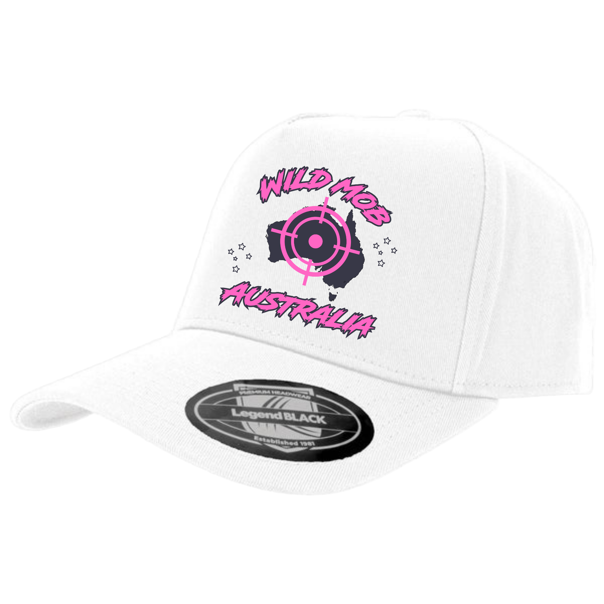 pink on white hat image 0