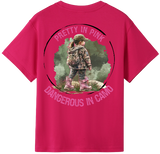 Pretty In Pink Dangerous in Camo kids Tshirt 1 image 1
