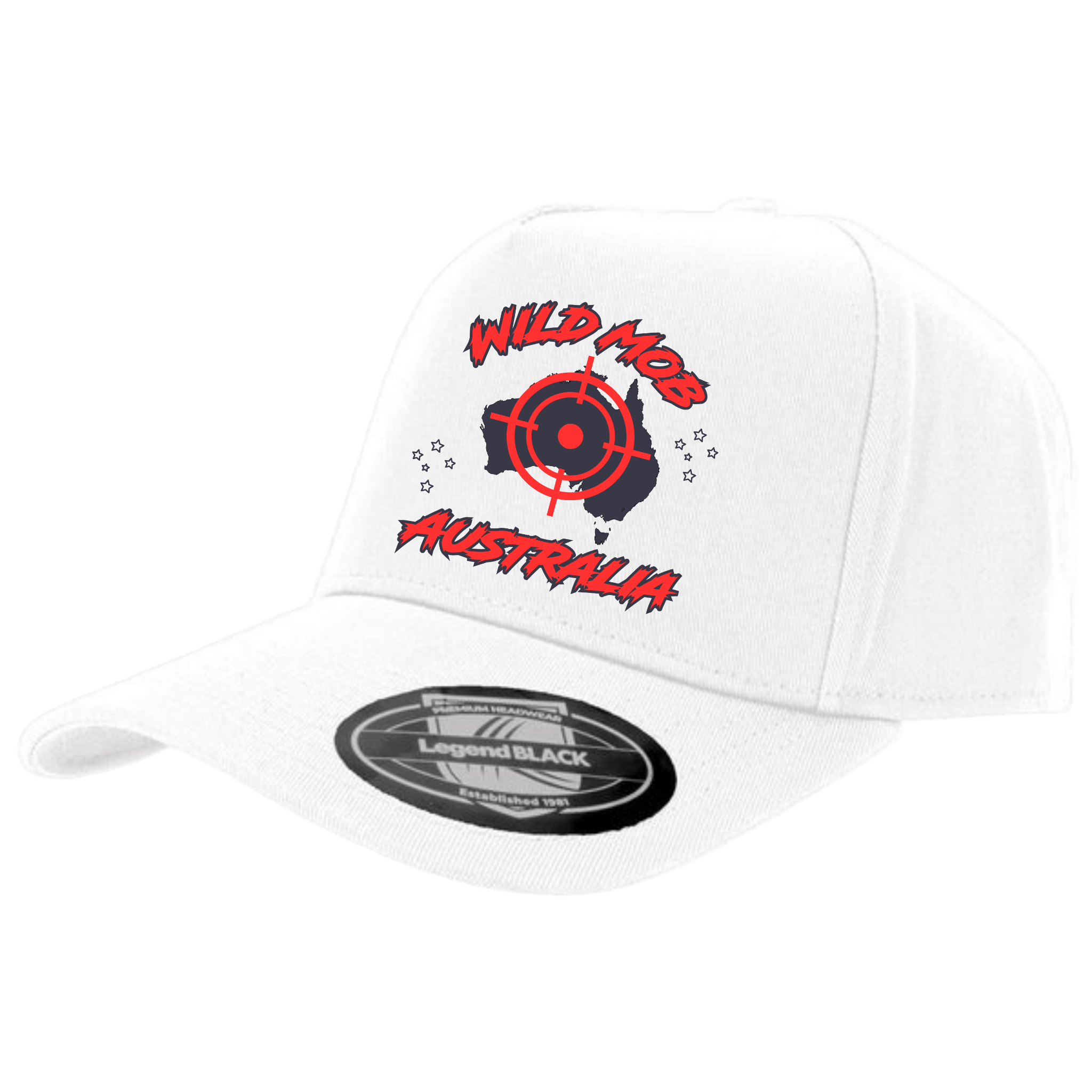 red on white hat image 0