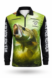 Green Cod Fishing Shirt with Zipper pockets