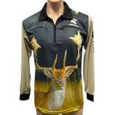 Fallow Deer Fishing Shirt with Zipper pockets