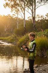 Fishing Shirt with Zipper pockets murray cod