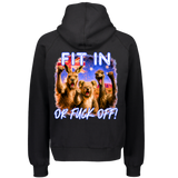 Wild Mob Australia Hoodie Fit in or Fuck off