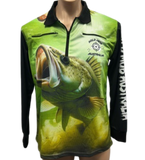 Green Cod Fishing Shirt with Zipper pockets