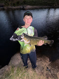 Green Cod Fishing Shirt with Zipper pockets