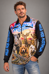 Dare To Be Wild - Long-Sleeve Fishing Shirt ā UPF 50, Zip Pockets, XXSā5XL | Wild Mob