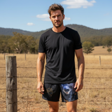 Stormy Boar footy shorts with zipper pockets