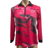 Hot Pink Fishing Shirt with 2 Zipper pockets