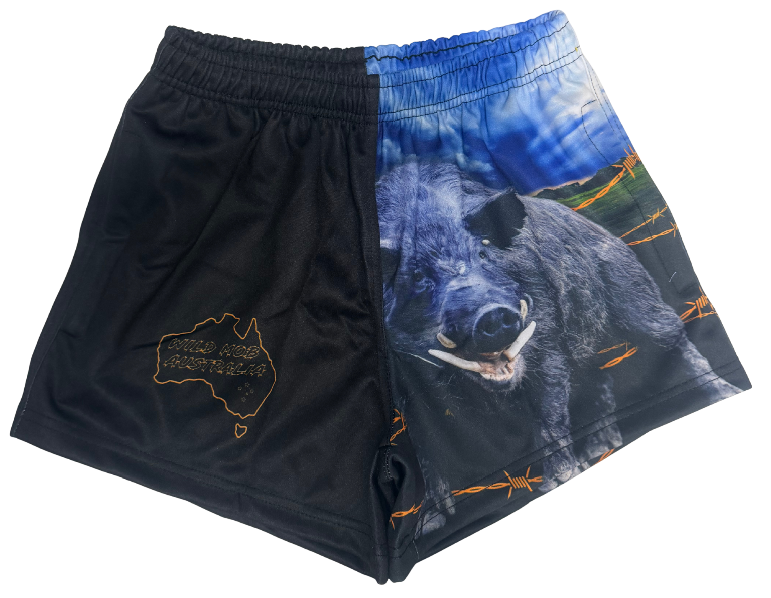 Big Wild Boar on a Stormy afternoon, Footy shorts