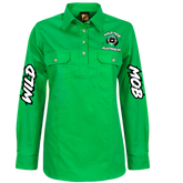Women's Wild Mob Workshirt Green image 0