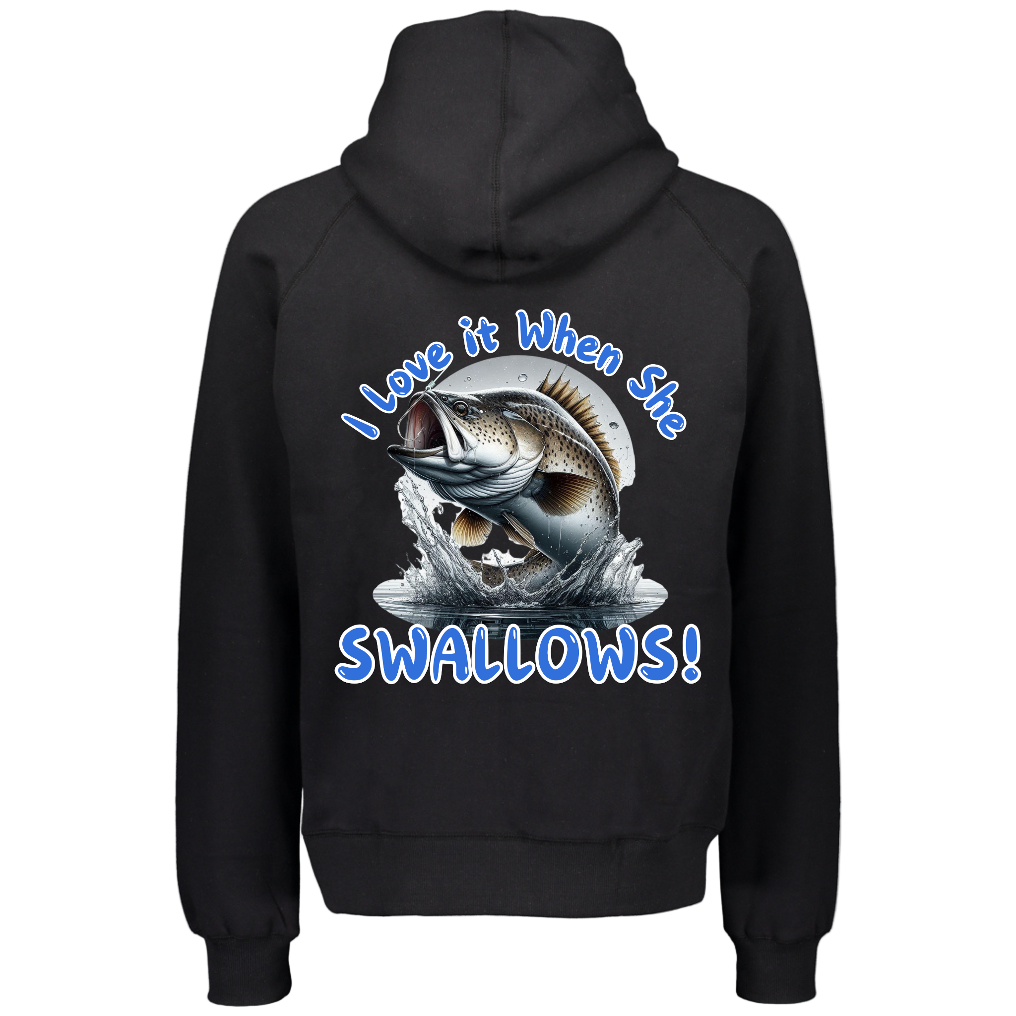 Men's Wild Mob Hoodie I love it when she swallows image 0