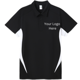 Printed work polo black/white image 0