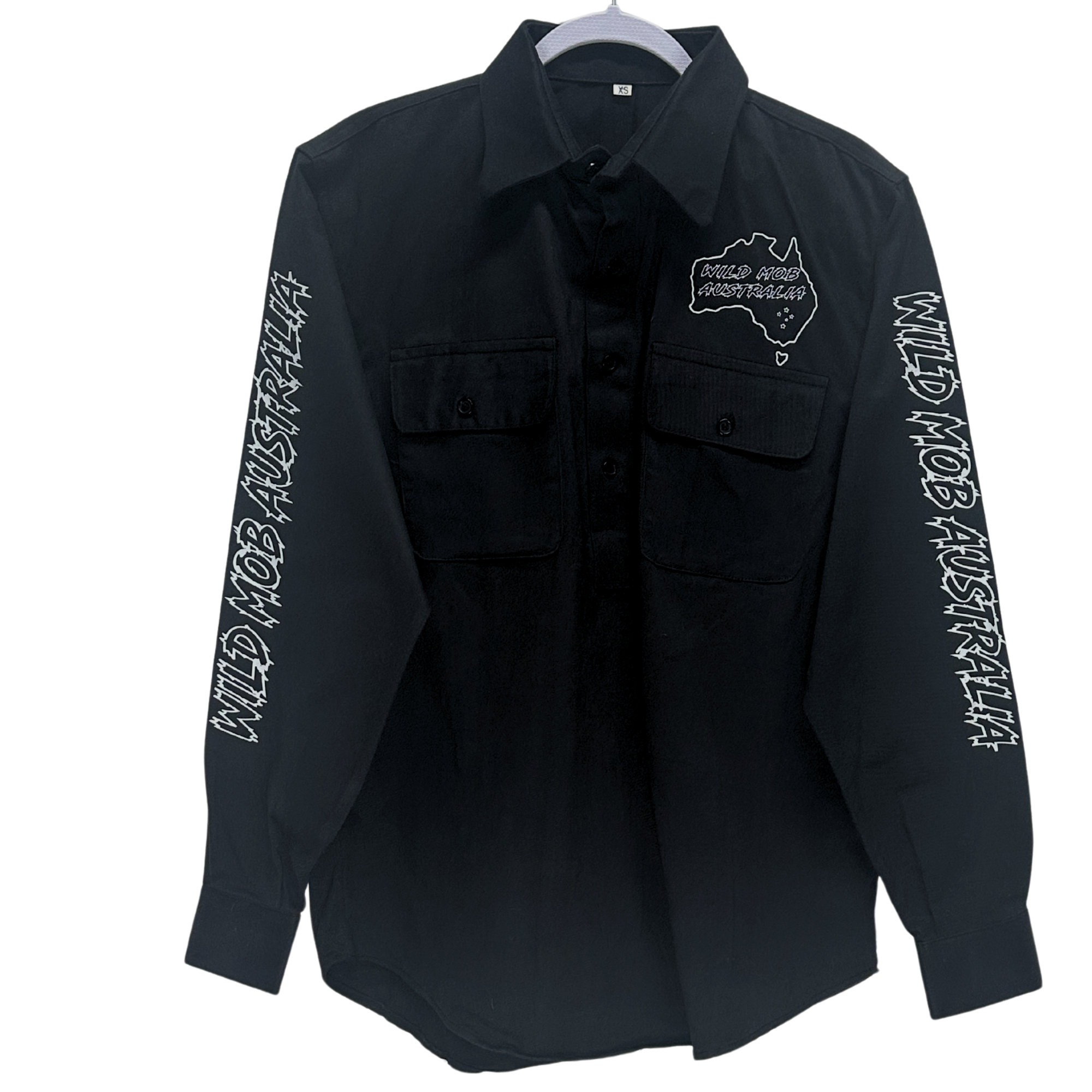 UNISEX Wild Mob Work shirt Black image 0