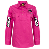 Women's Wild Mob Workshirt Pink image 0