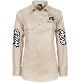 Women's Wild Mob Workshirt Tan image 0