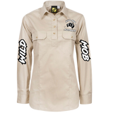 Women's Wild Mob Workshirt Tan image 0