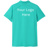 Printed work polo Turquoise image 1