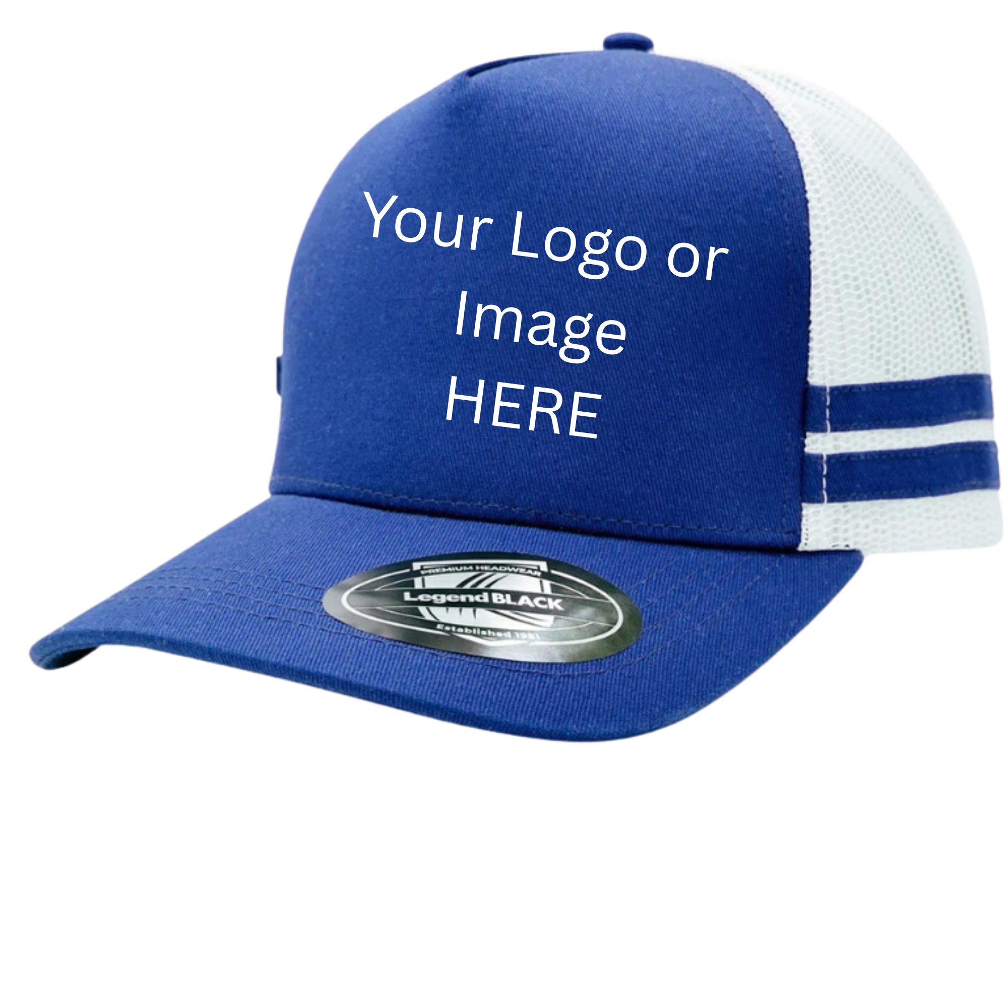 Custom Blue Trucker Cap image 0