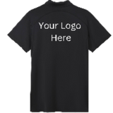 Printed work polo black image 1