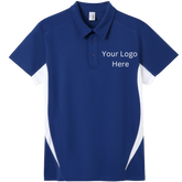 Printed work polo blue/white image 0