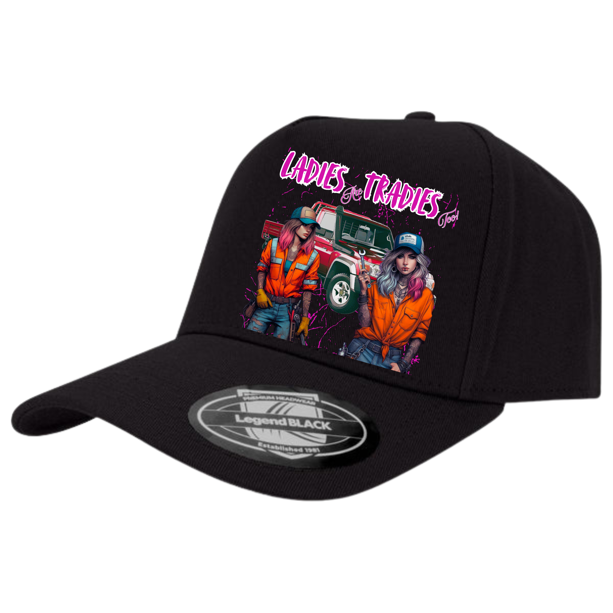 Ladies are Tradies too hat image 0