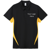 Printed work polo black/gold image 0