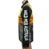 Quad, Dogs & Sunset Fishing Shirt with Zipper pockets