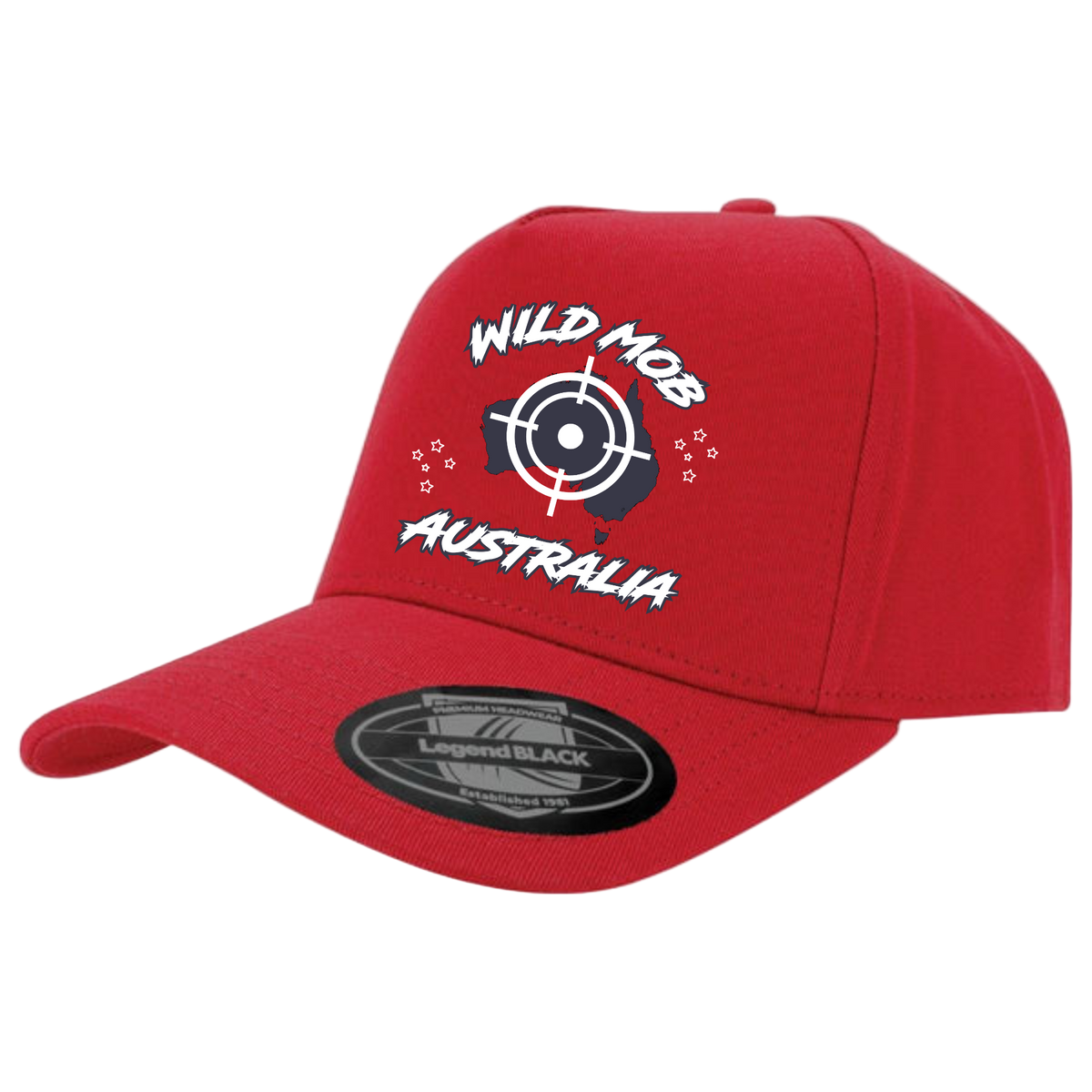 black on red hat image 0