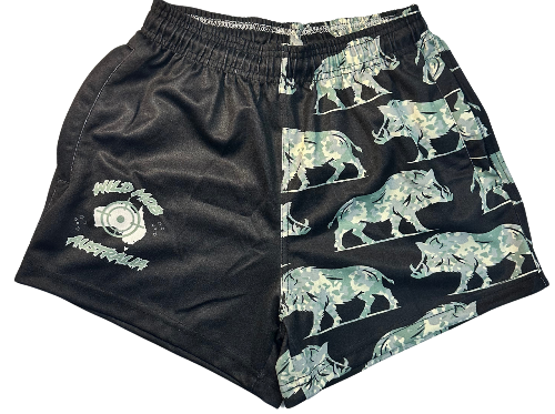 Camo Boar footy shorts image 0