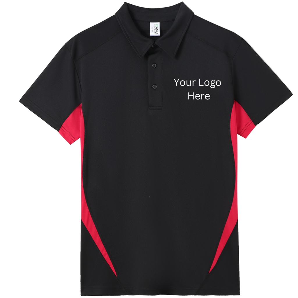 Printed work polo red/black image 0