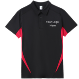 Printed work polo red/black image 0