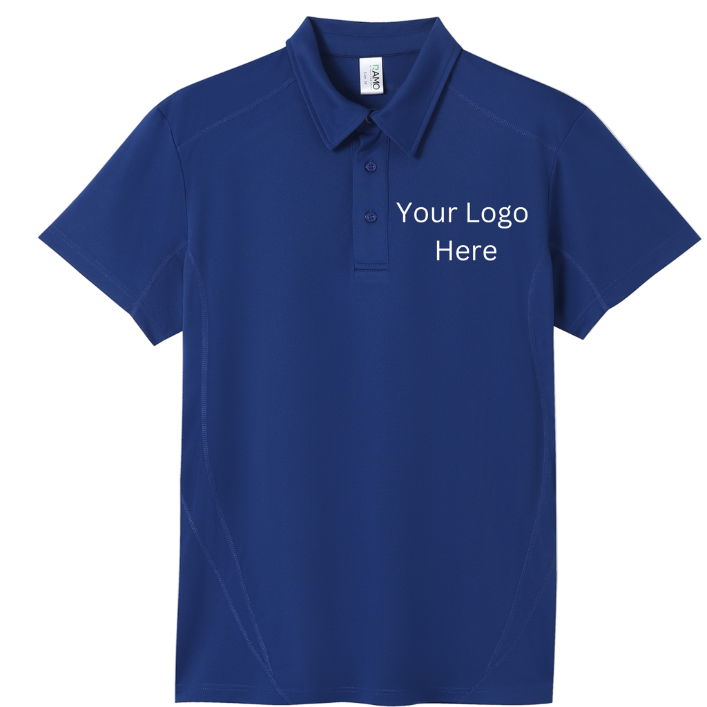 Printed work polo Blue image 0