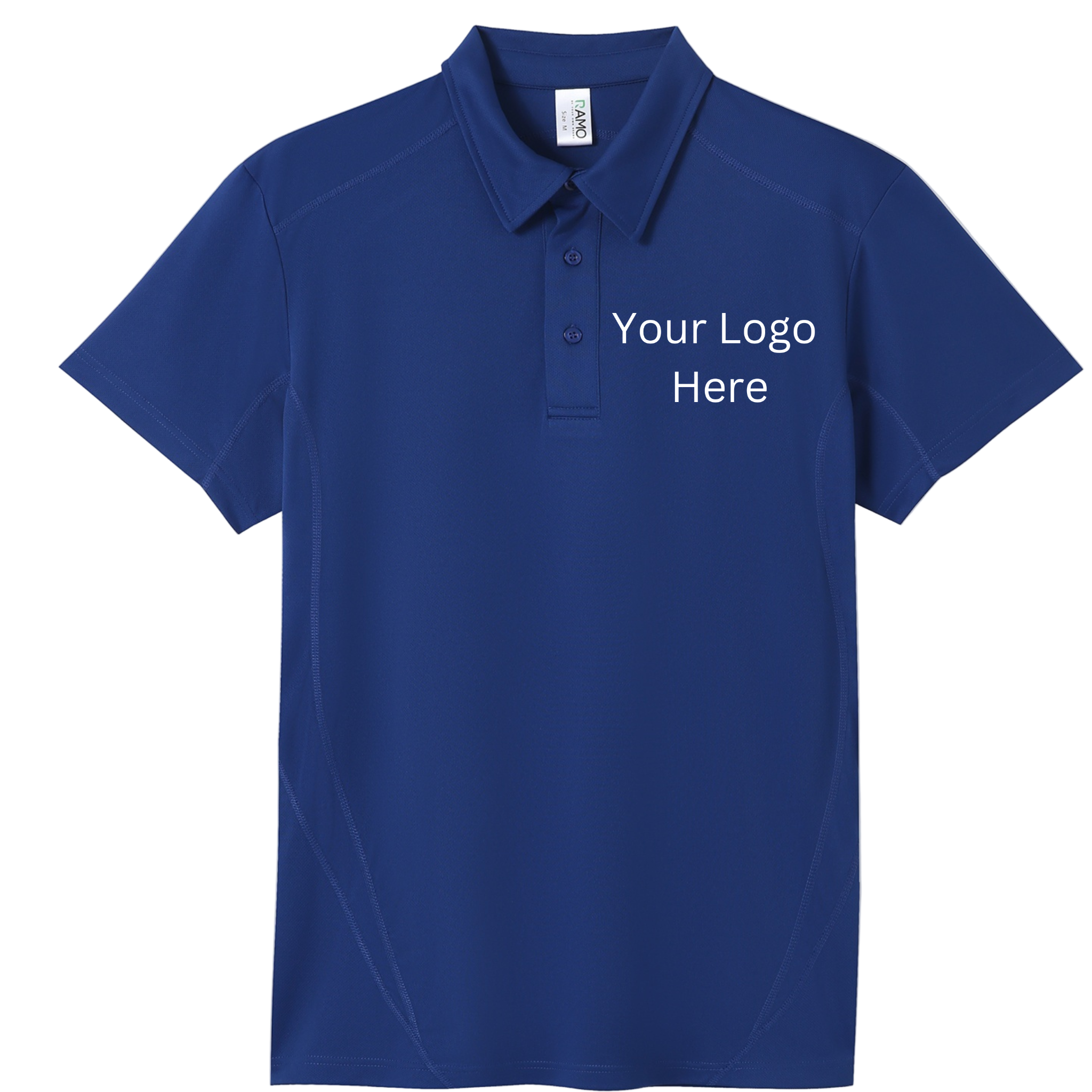 Printed work polo Blue image 0