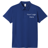 Printed work polo Blue image 0