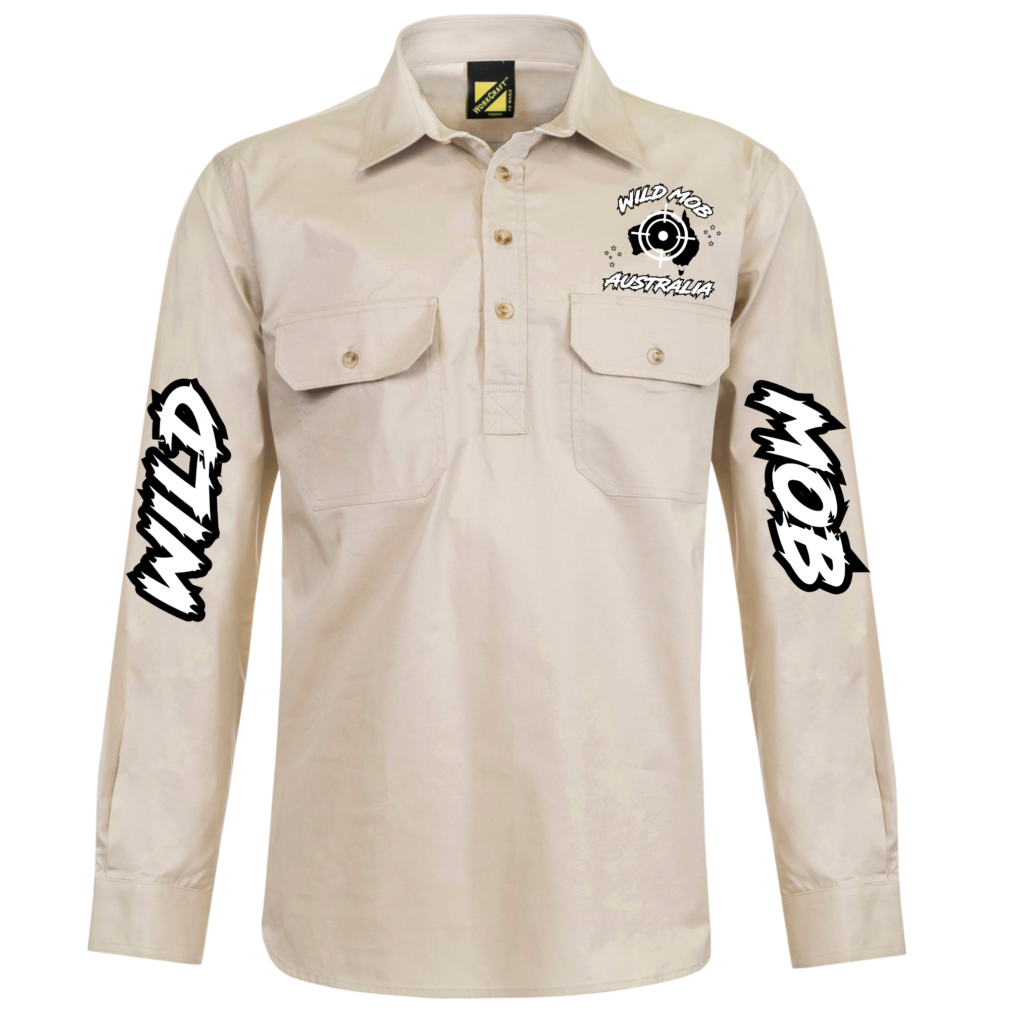 Kids Wild Mob Workshirt Tan image 0
