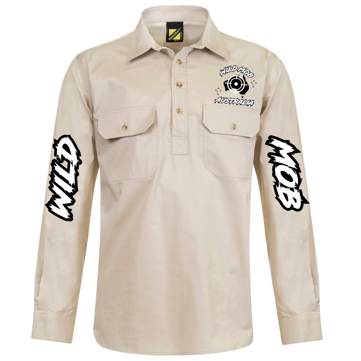 Kids Wild Mob Workshirt Tan image 0