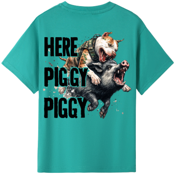 Here Piggy Piggy kids Tshirt image 0